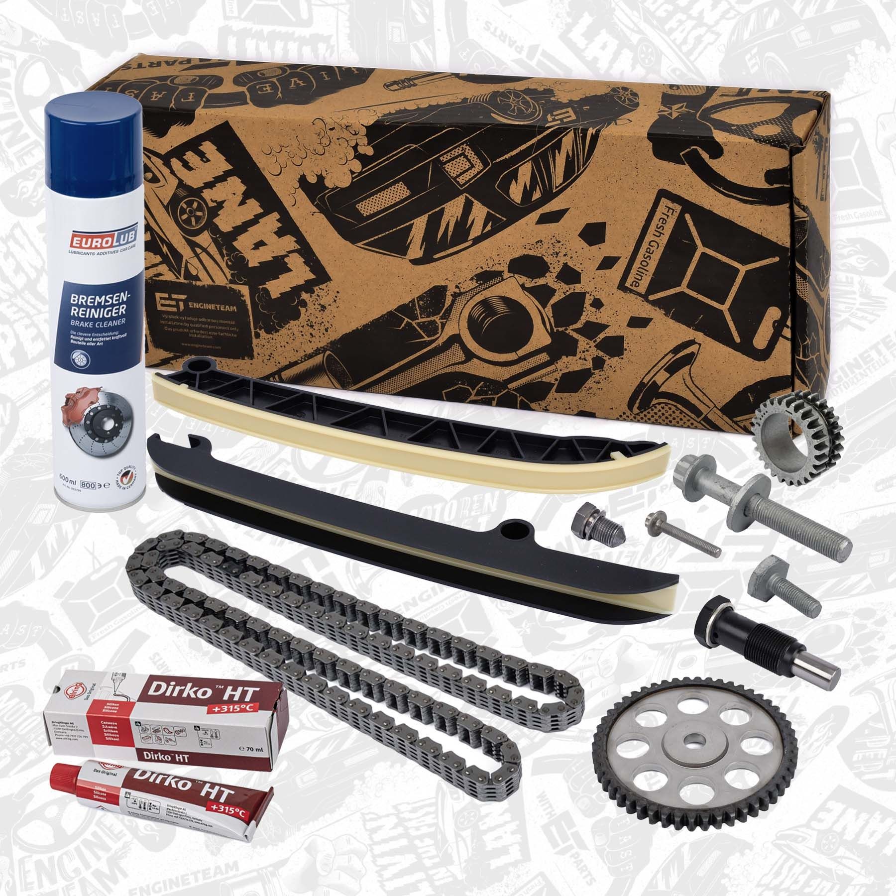 ET ENGINETEAM Timing chain kit RS0106 RS0106 ET ENGINETEAM timing chain TOYOTA COROLLA