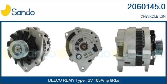 SANDO Generator 2060145.0 SANDO 2060145.0 Generator CHEVROLET Camaro IV Coupe 3.8 193 hk 2002