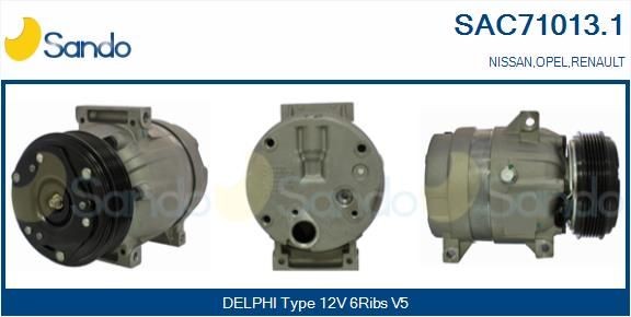 SANDO Aircopomp SAC71013.1 Airco-compressor SANDO JUKE SAC71013.1 goedkoop