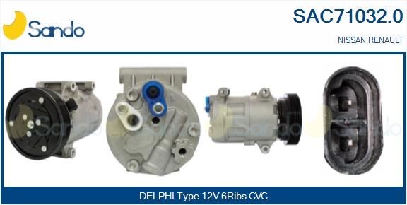 SANDO Aircopomp SAC71032.0 SAC71032.0 Compressor NISSAN JUKE SANDO