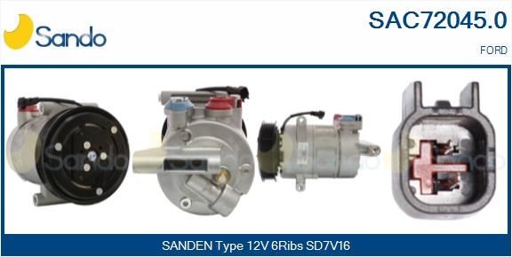 SANDO Aircopomp SAC72045.0 SANDO SAC72045.0 Airco-compressor Ford Transit Tourneo MK6 goedkoop