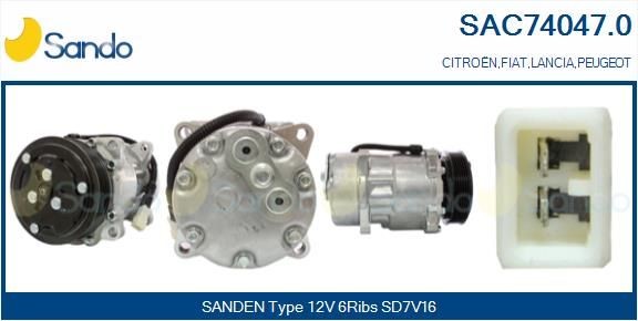 SANDO Compressore aria condizionata SAC74047.0 SANDO SAC74047.0 Compressore AC Expert I Van prezzo
