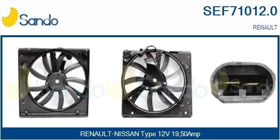 SANDO Elektromotor, kølerventilator SEF71012.0 SANDO SEF71012.0 Renault Koleos 2 Elektromotor, kølerventilator pris
