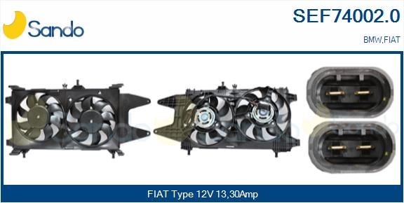 SANDO Puhallinmoottori, jäähdytituulet. SEF74002.0 SANDO SEF74002.0 BMW E65 puhallinmoottori, jäähdytin vaihto hinta