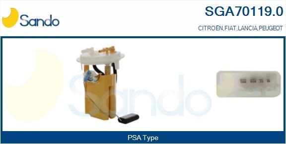 SANDO Brændstof, føderdel SGA70119.0 Brændstofpumpe SANDO Citroën C4 SGA70119.0