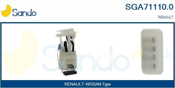 Benzinepomp SANDO SGA71110.0 SANDO SGA71110.0 Brandstofpompen RENAULT TWINGO 2012