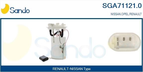 SANDO Polttoaineen syöttöyksikkö SGA71121.0 SGA71121.0 SANDO Polttoainepumppu (diesel ja bensa) NISSAN PATROL