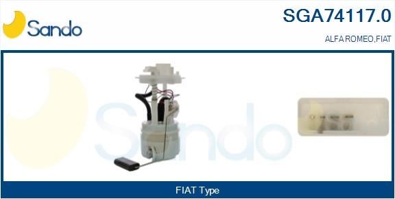 SANDO Bensinpumpe SGA74117.0 Fødepumpe SANDO Alfa Romeo GIULIETTA SGA74117.0