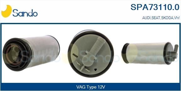 SANDO Benzīna sūknis SPA73110.0 Degvielas sūknis SANDO Audi 100 SPA73110.0
