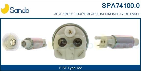 SANDO Pompe à essence SPA74100.0 Alfa Romeo 145 Pompe préalimentation de carburant SANDO SPA74100.0