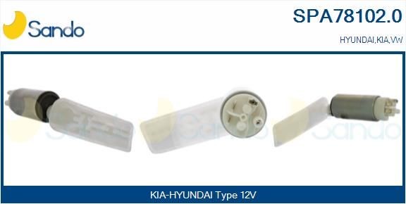 SANDO Kütusepump SPA78102.0 SPA78102.0 Kütusepump KIA PICANTO SANDO