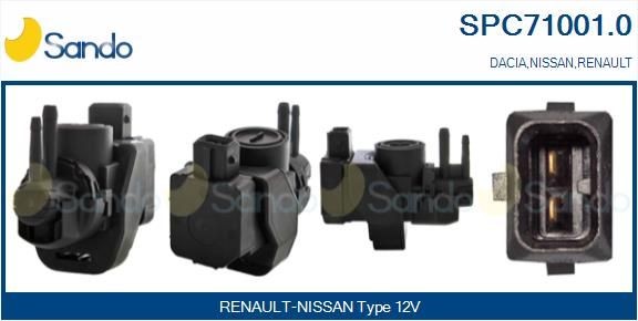 SANDO Transmetteur de pression, contrôle des gaz d'échappement SPC71001.0 Nissan JUKE Transmetteur de pression turbo SANDO SPC71001.0