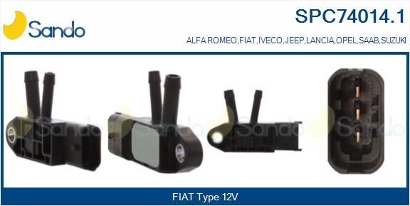 SANDO Menič tlaku, Riadenie výfukových plynov SPC74014.1 SANDO Menič tlaku turbodúchadla FIAT SPC74014.1