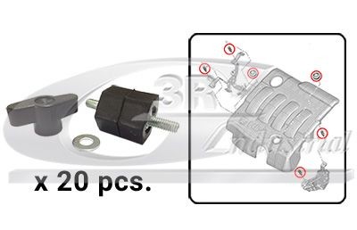 3RG Cache moteur 80203LD_20 Cache moteur 3RG SOUL 80203LD_20 pas cher