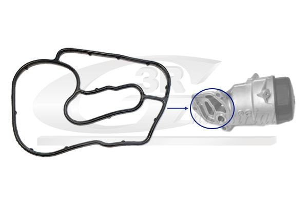 3RG Seal, oil filter housing 80570 80570 3RG oil filter gasket MERCEDES-BENZ