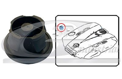3RG Monteringsenhed, motorafdækning 80571 Motor- / undervognsbeskyttelse 3RG Renault TALISMAN 80571