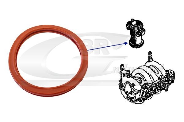 3RG Tetning, innsugningsmanifold 82680 Innsugsmanifold pakning 3RG Volkswagen PASSAT 82680