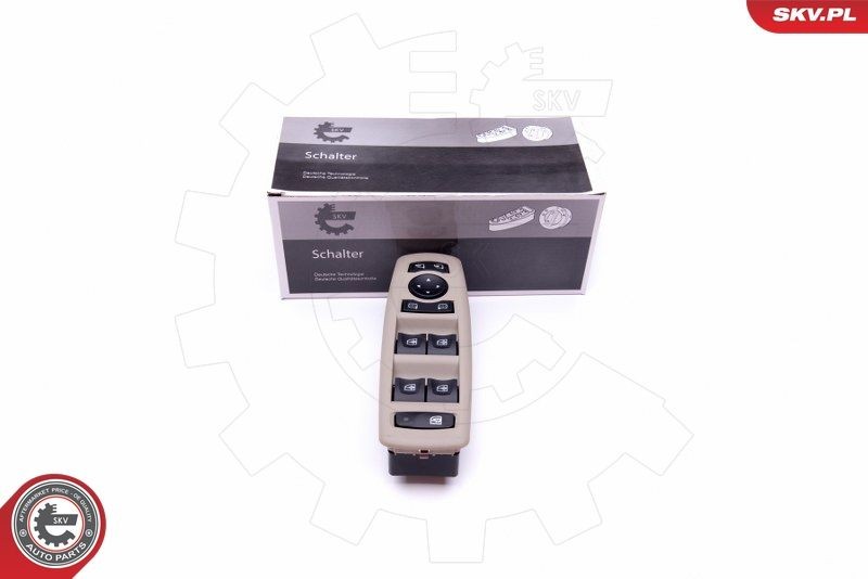 Bouton de lève-vitre ESEN SKV 37SKV130 ESEN SKV 37SKV130 Commande de lève-vitre Renault FLUENCE 2017