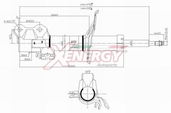 AP XENERGY Stötdämpare X310333 X310333 Stötdämpare AP XENERGY NISSAN ALMERA