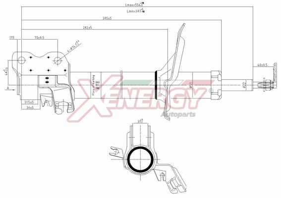 AP XENERGY Ammortizzatore X360334 X360334 costo Ammortizzatori NISSAN ALMERA AP XENERGY