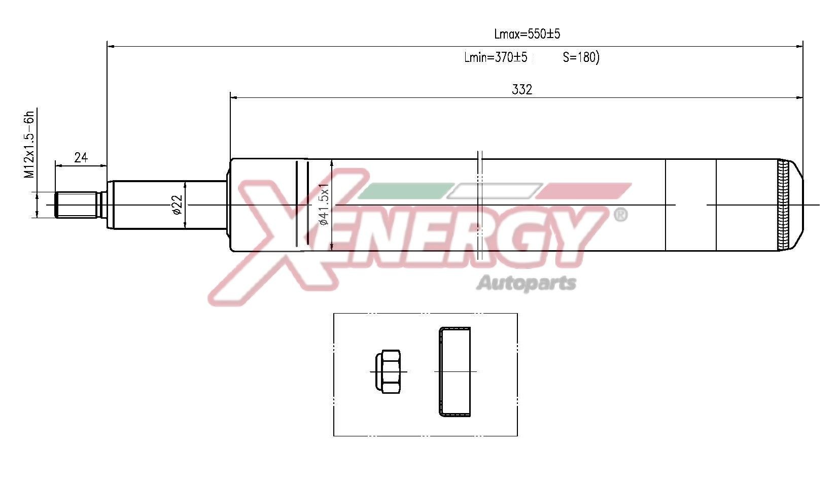 AP XENERGY Ammortizzatore X502665 X502665 Ammortizzatori CITROËN DS5 AP XENERGY costo