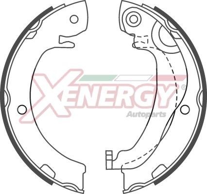 AP XENERGY Σετ σιαγόνων φρένων, χειρόφρενο X50725 Σιαγωνες φρενων AP XENERGY Z4 X50725 φθηνά