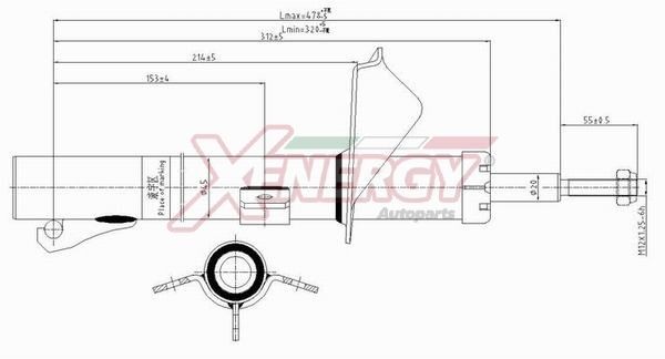 AP XENERGY Tlmič pérovania X704333 X704333 AP XENERGY Tlmiče pruženia Ford lacné