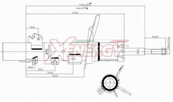 AP XENERGY Støtdemper X777333 Støtdempere AP XENERGY Citroën ZX X777333