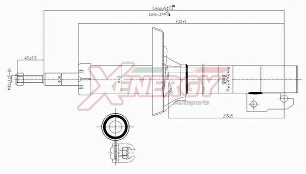 AP XENERGY Schokdemper X818633 Schokdemper FORD AP XENERGY X818633