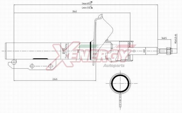 AP XENERGY Schokdemper X826333 Veerpoten AP XENERGY FORD X826333