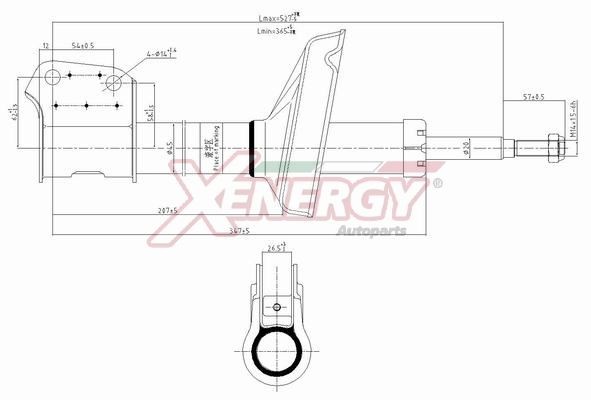 AP XENERGY Stötdämpare X848333 X848333 AP XENERGY stötdämpare NISSAN QASHQAI