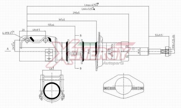 AP XENERGY Amortisseur X951333 X951333 AP XENERGY Amortisseurs Alfa Romeo pas cher