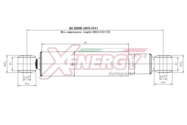 AP XENERGY Αμορτισέρ X992135 Αμορτισέρ AP XENERGY Alfa Romeo SPIDER X992135
