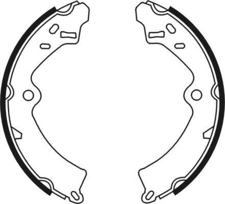 ABE Sada brzdových čeľustí C08006ABE Sada brzdových čeľustí ABE ALTO C08006ABE lacné