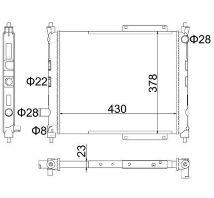 HART Jäähdytin, moottorin jäähdytys 603 602 603 602 HART Syyläri HONDA