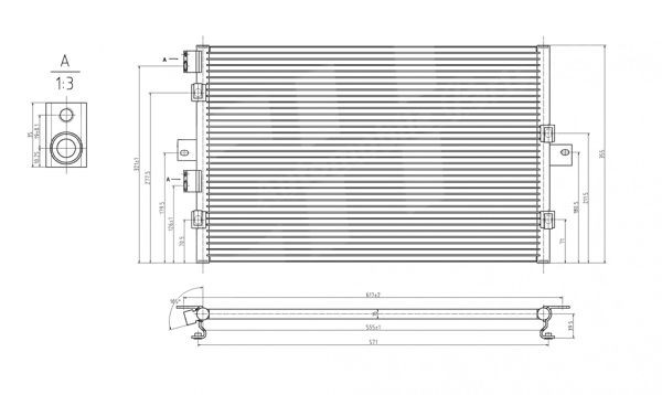 Kondensator, klimaanlegg HART 606 069 HART 606 069 Ac kondenser Chrysler PT CRUISER 2009