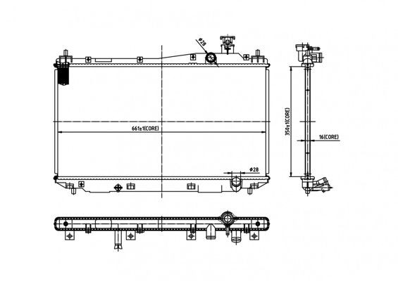 HART Radiateur du moteur 606 418 Radiateur d'eau HART HR-V 606 418 pas cher