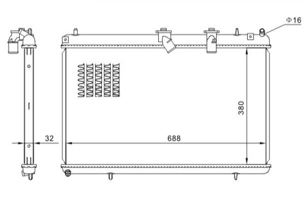 HART Ψυγείο, ψύξη κινητήρα 611 627 611 627 HART Ψυγειο νερου Peugeot φθηνά