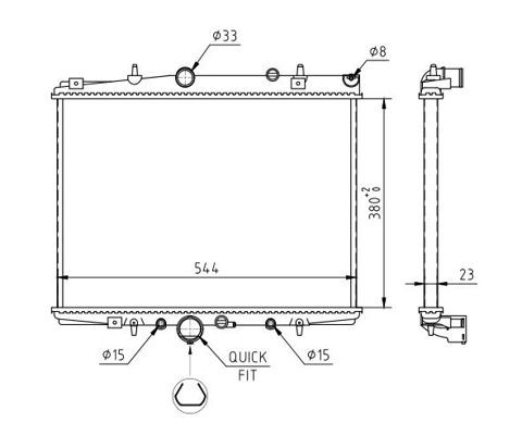 HART Ψυγείο, ψύξη κινητήρα 611 777 611 777 HART Ψυγειο νερου Peugeot φθηνά
