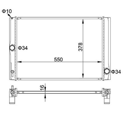 HART Jäähdytin, moottorin jäähdytys 611 854 TOYOTA Syyläri HART 611 854