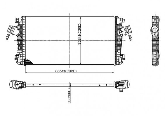 HART Intercooler 612 085 Intercooler HART CHEVROLET 612 085