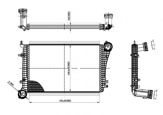 HART Interkūlers 612 519 Starpdzesētājs HART Skoda FABIA 612 519