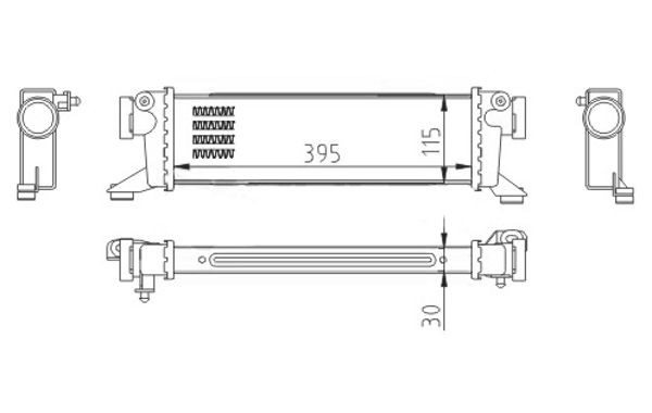 HART Intercooler 612 556 612 556 HART Ladeluftkøler Mercedes-Benz billig