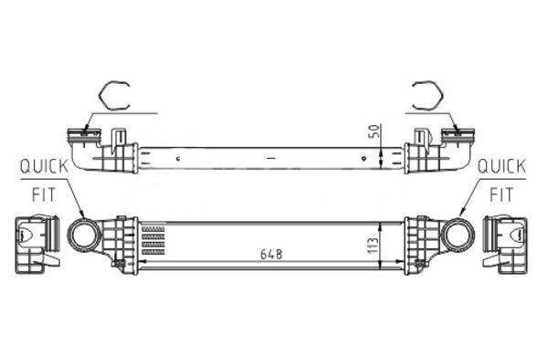 HART Intercooler 612 562 HART Intercooler MERCEDES-BENZ 612 562