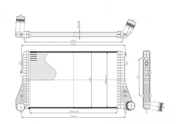 HART Välijäähdytin 614 067 VW Välijäähdytin HART 614 067