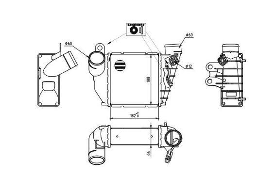 HART Intercooler 618 779 Radiador do ar de sobrealimentação HART FABIA 618 779 baratos