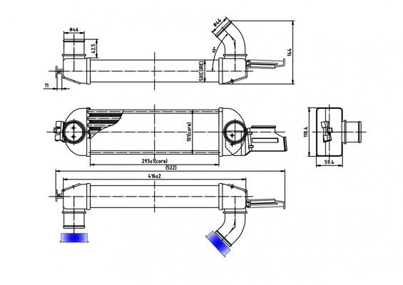 HART Vahejahuti 620 793 HART 620793 Õhuradiaator Opel Meriva x03 hind