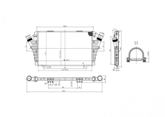 HART Radiatore motore 630 242 630 242 costo Radiatore OPEL ZAFIRA HART