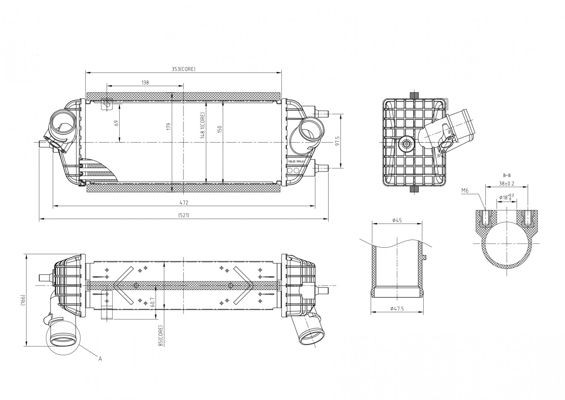 HART Intercooler 642 957 Intercooler HART KIA 642 957