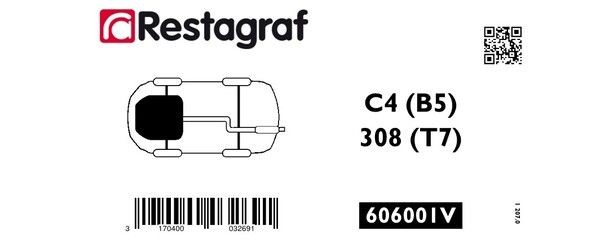 RESTAGRAF Klips, karosseri 606001V RESTAGRAF 606001V Klips, karosseri